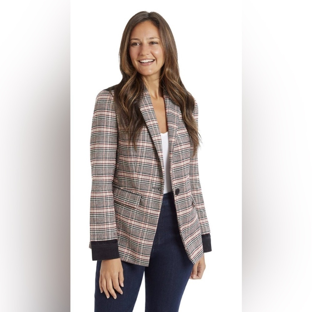 Ella Moss Multicolor Plaid Blazer